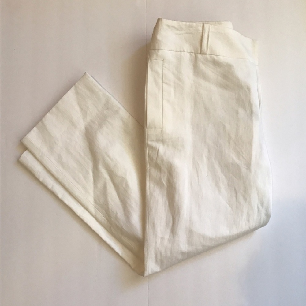 Chloe White Linen Pants Sz 38